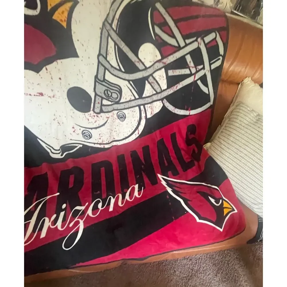 Arizona Cardinals NFL football throw blanket